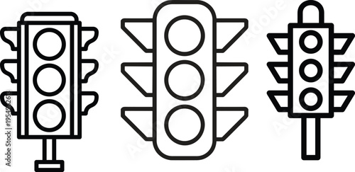 Traffic Control Signal Icons