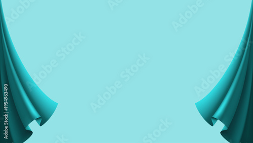 Stage curtain opening background theatrical scene vector illustration design element for presentation backdrop event display and dramatic reveal concept use