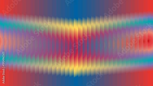 Vector multicolor prism spectrum bands with vertical striping and soft gradient waves, vibrant holographic light pattern for futuristic digital backdrop and ui design