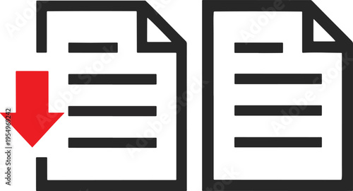 pdf file icon vector – document and download symbol illustration for digital and web design .

