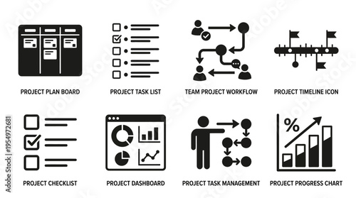 Document Checklist Vector Icons Collection