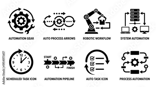 Time Management & Scheduling Vector Icons – Clocks, Calendar, Stopwatch & Planner
