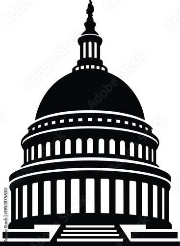 United States Capitol Building Silhouette vector uoznnywhqawleuttvxocwg@2k