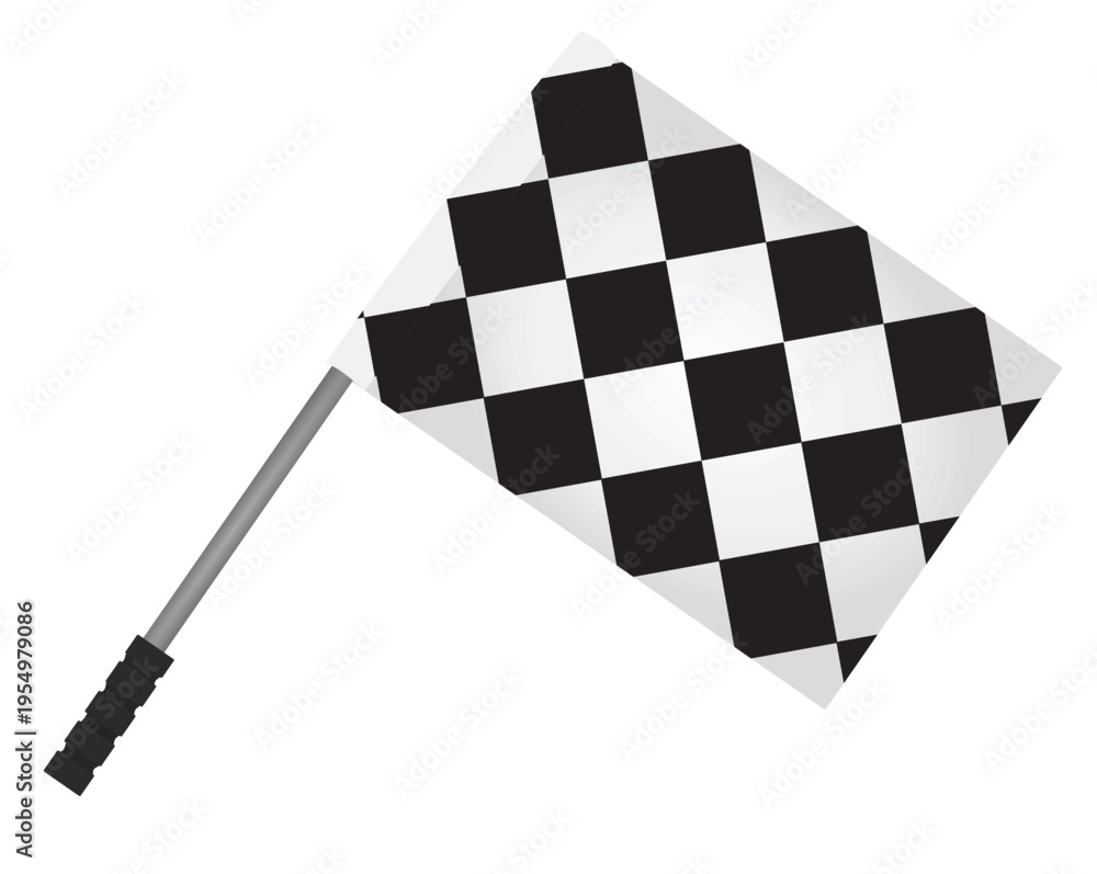Naklejka premium Finish line flag. vector illustration