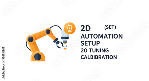 Industrial robotic arm automation setup.