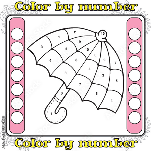 Color by Number Activity: An engaging color-by-number activity, designed to stimulate the mind and offer a creative outlet, perfect for educational or leisure purposes. 