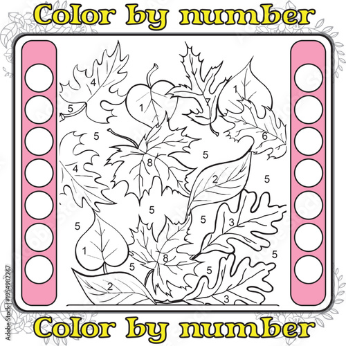Color by Number Activity: An engaging color-by-number activity, designed to stimulate the mind and offer a creative outlet, perfect for educational or leisure purposes. 