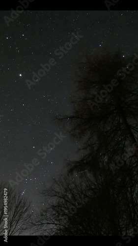 night sky with stars timelapse