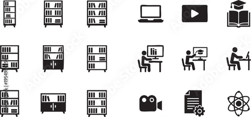 Education and Online Learning Icon Set