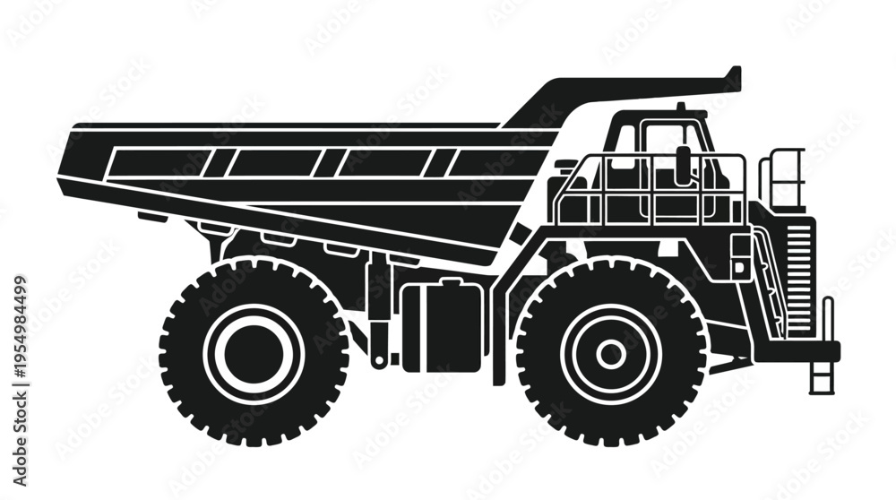 Obraz premium Large Mining Dump Truck Vehicle.