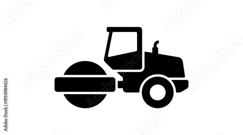 Road roller construction equipment machine.