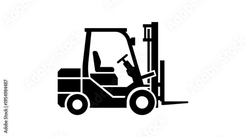 Forklift Machine Industrial Equipment Vehicle.