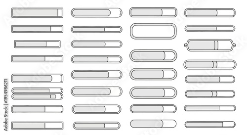 Collection of various cylindrical objects.