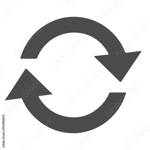 Refresh Reload Icon Update Sync Rotation Cycle and System Process Symbol