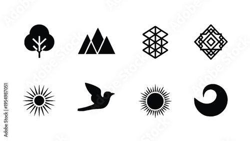 A modern minimalist bedroom interior rendering features a sage green upholstered platform bed