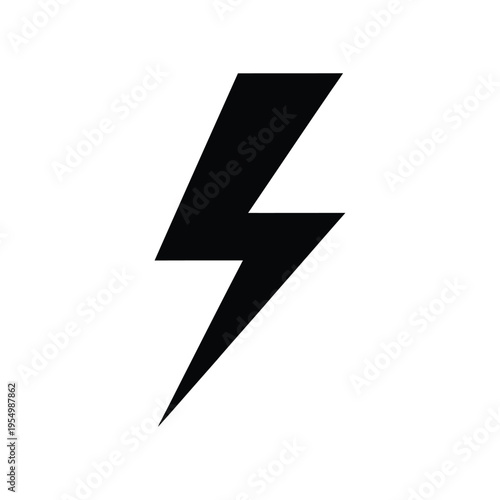 Lightning Bolt Energy Symbol Commercial Icon