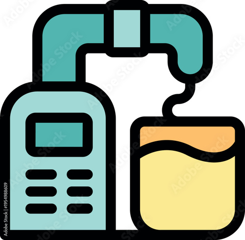 Water purification system filtering and cleaning water with electronic control panel, ensuring clean and safe drinking water