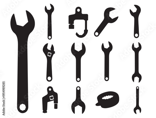 Photos A collection of wrenches and tools
