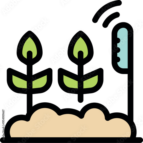 Wireless sensor collecting data for smart agriculture, optimizing growth and yield