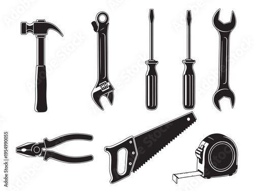 A set of tools for various tasks and repairs