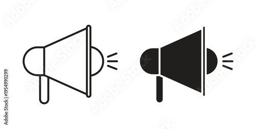 Campaign icon vector design elements. icon in flat and line style.