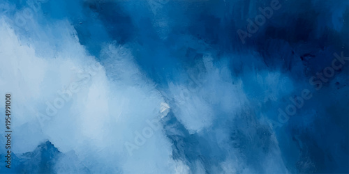 Vector Abstract cloudscape and vibrant sky and blue hue paint serene atmosphere and ethereal vision and tranquil moment and visual texture and artful pattern and color gradient and dreamscape imagery 