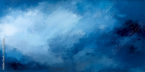 Abstract cloudscape: Azure expanse of swirling vapor and ethereal dream and wispy formation and celestial ballet and deep blue hue and dreamy ambience and tranquil view 