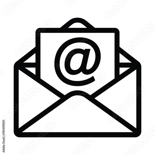 Email Web Icon Set in Line Style. Collection of E-mail and Letter Linear Icons, Including mail, envelope, email, postal, letter sent, inbox, new mail, reply and forward mail and more