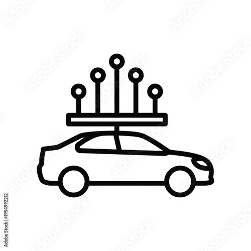 Car Technology Connectivity Concept