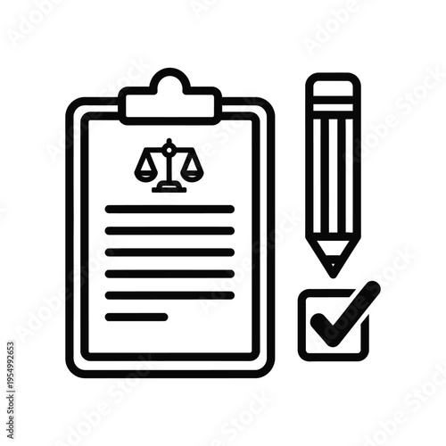 Clipboard Legal Document Checklist Commercial