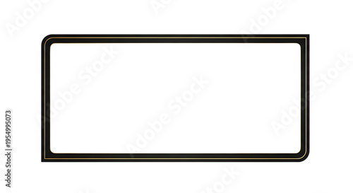 Black smartphone frame outline isolated on a transparent background
