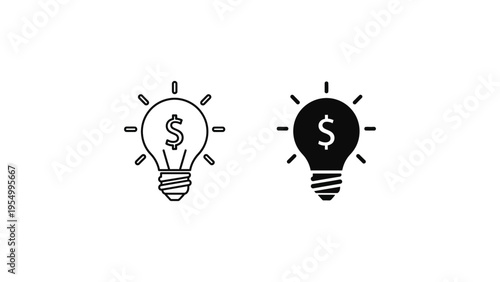 Illustration contrasting ideas of cost-effective and expensive innovation