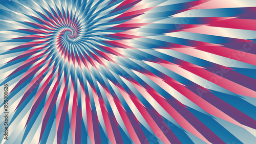 Vibrant colorful Spiral Sunburst Background