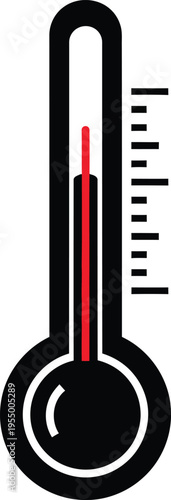 thermometer and pills isolated on white background vector illustration of medical temperature measuring concept