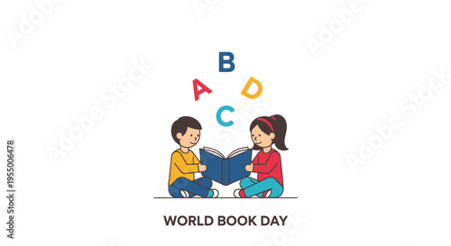 Children Celebrating World Book Day Together.