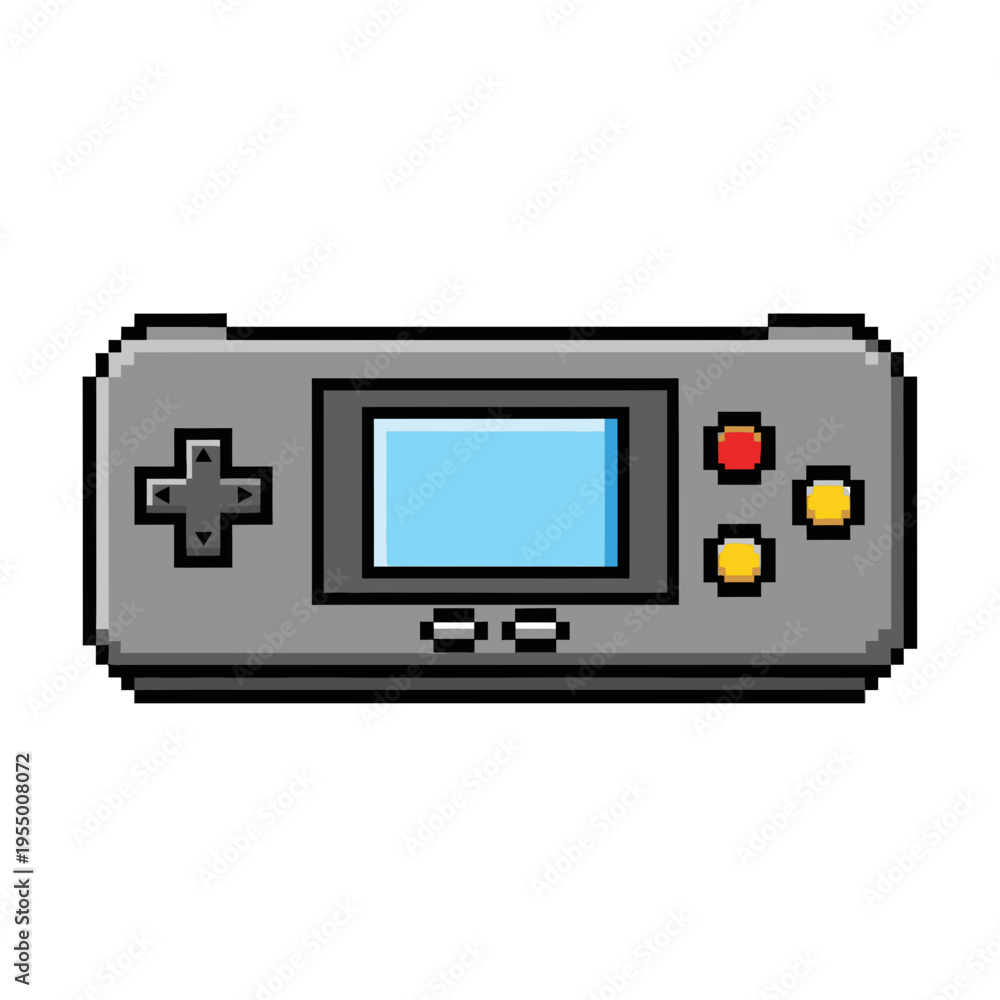 Fototapeta premium Pixel Art Video Game Controller Console.