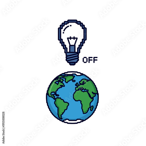 Globe with light bulb off.