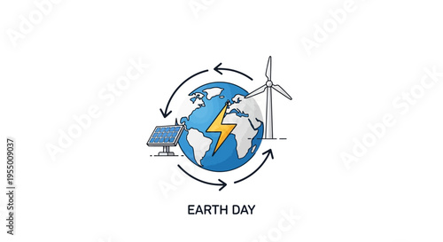 Earth Day Environmental Conservation Concept.