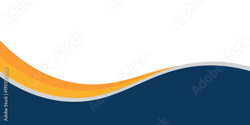 Abstract Blue and Orange Wave Background Modern Gradient Corporate Design