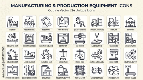 A collection of 12 black and white icons depicting various delivery and shipping actions on a clean white background with a minimalist style.