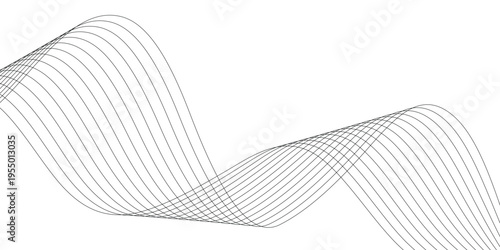 abstract creative blend wave line background design vector illustration.