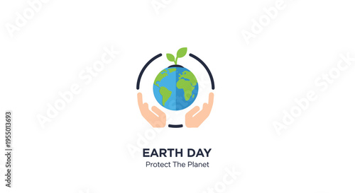 Hands holding a green blue earth.