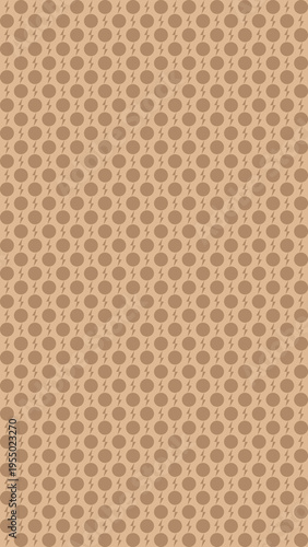 Abstract Brown Pattern: A minimalist design featuring a repeating pattern of circles and subtle geometric elements, perfect for backgrounds and digital designs.