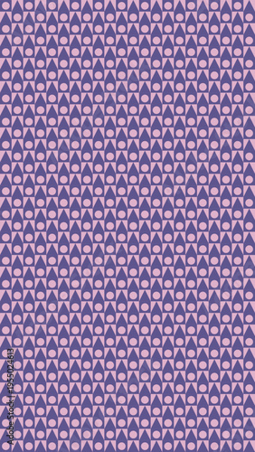 Geometric Violet Harmony: A symmetrical geometric pattern artfully blends violet and pink hues, offering a sense of order and balance, creating a visually pleasing design.
