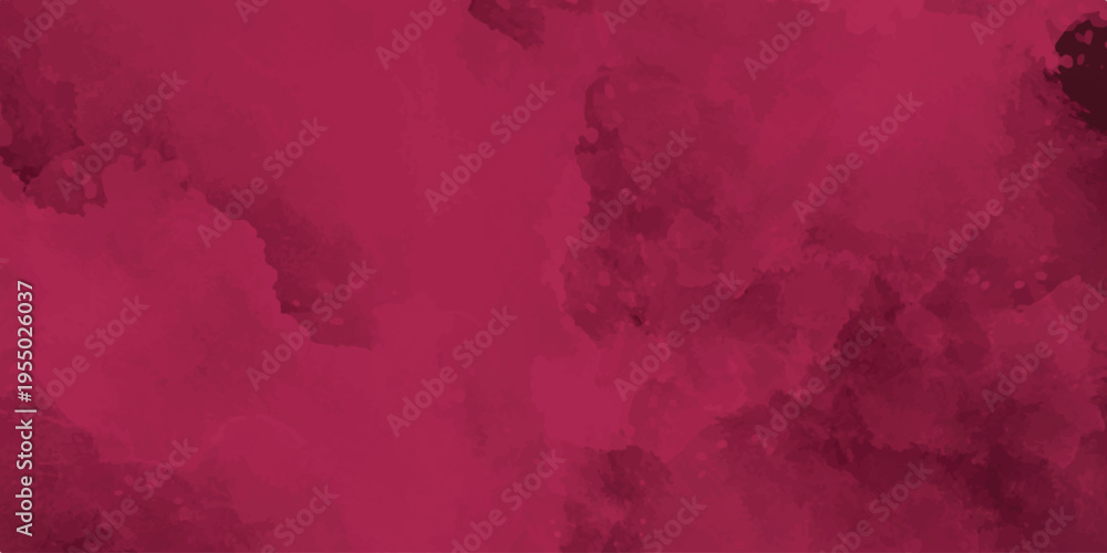 Obraz premium Vibrant magenta watercolor abstract background, intense dark pink paint splash texture for fashion or beauty branding.