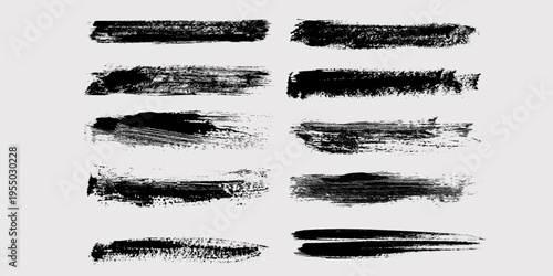 art black ink abstract brush stroke paint background Grunge Paint Roller . Vector brush Stroke . Distressed banner . Black stripes isolated. paintbrush collection . Modern Textured shape