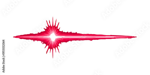 A grunge watercolor illustration of a red Star of David and starfish with a splash of ink and blood paint on a white vector design