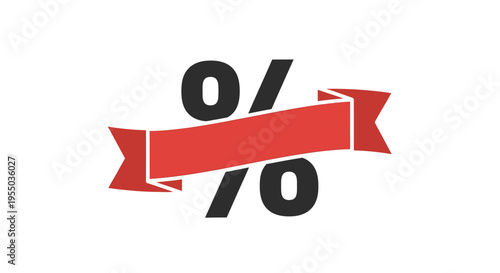 Discount Percent Off Sale Sign Symbol.