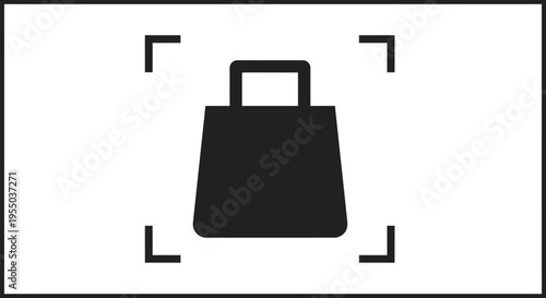 Black bag with handle icon symbol.