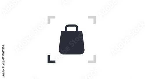 Black bag with a handle.